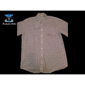 L.L. Bean Plaid Button-Down Dress Shirt Size Large